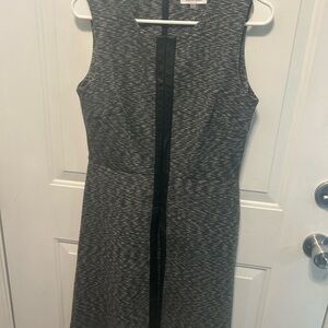 Calvin Klein Black/White/Gray Dress